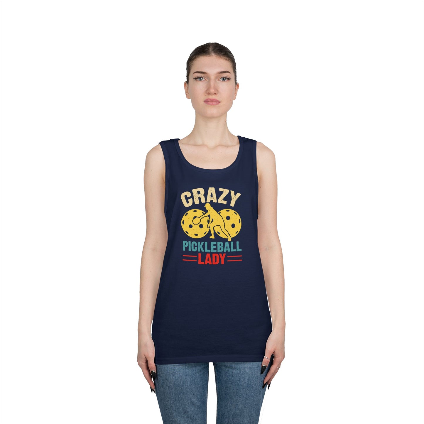 Women's Soft Pickleball Tank Top - Crazy Pickleball Lady