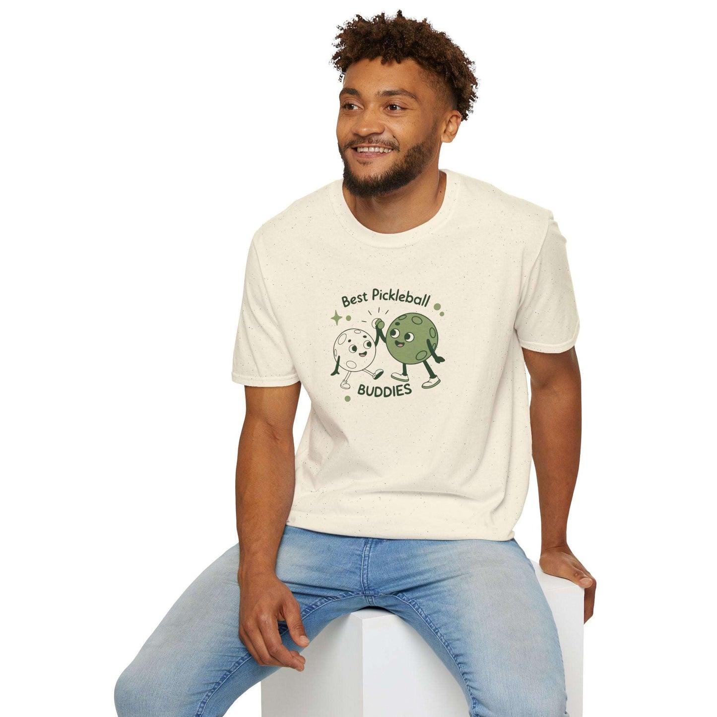 Men's Comfy Pickleball T-shirt - Best Pickleball Buddies