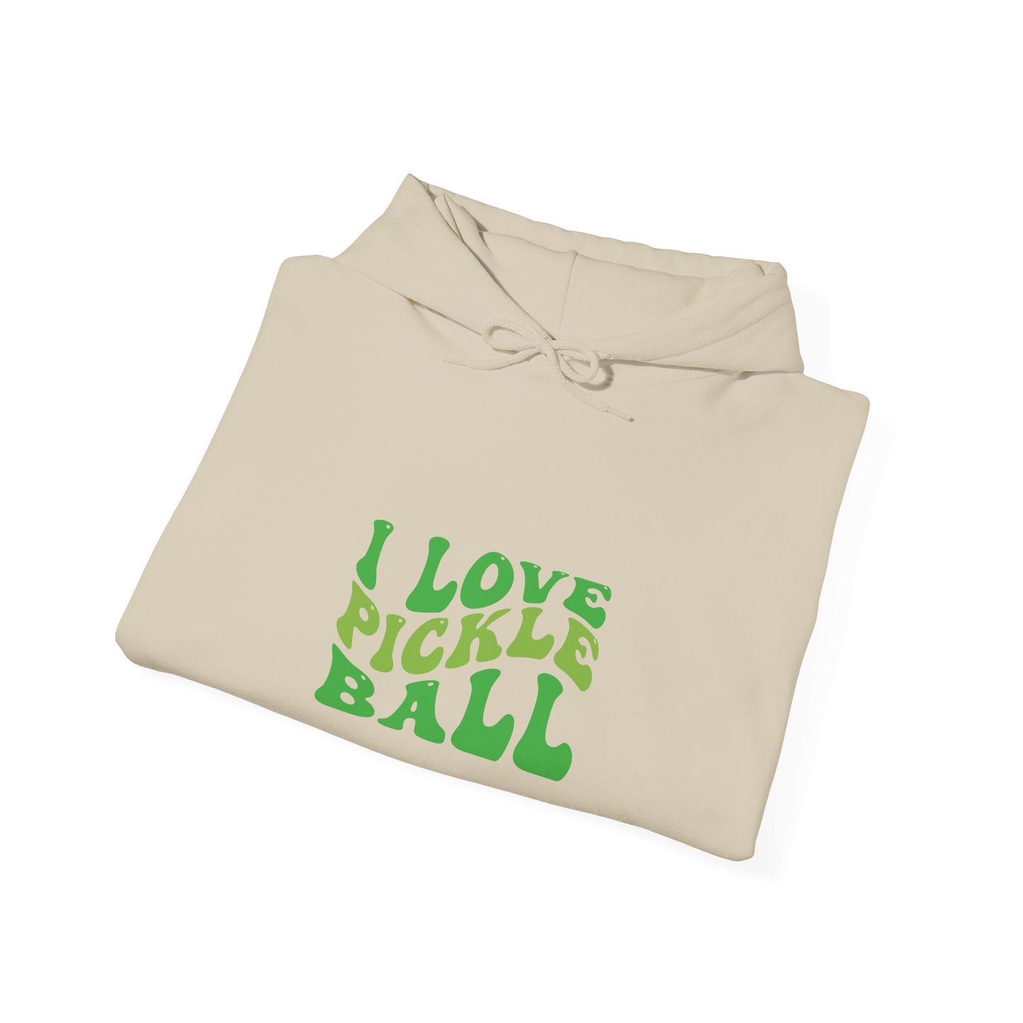 Men's Stylish Pickleball Hoodie - I Love Pickleball