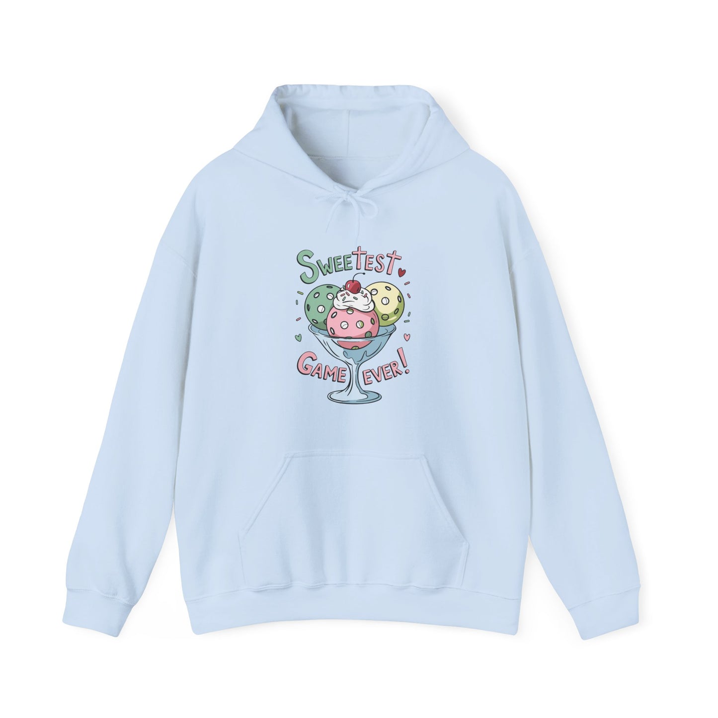Women's Comfy Pickleball Hoodie - Sweetest Game Ever Blue