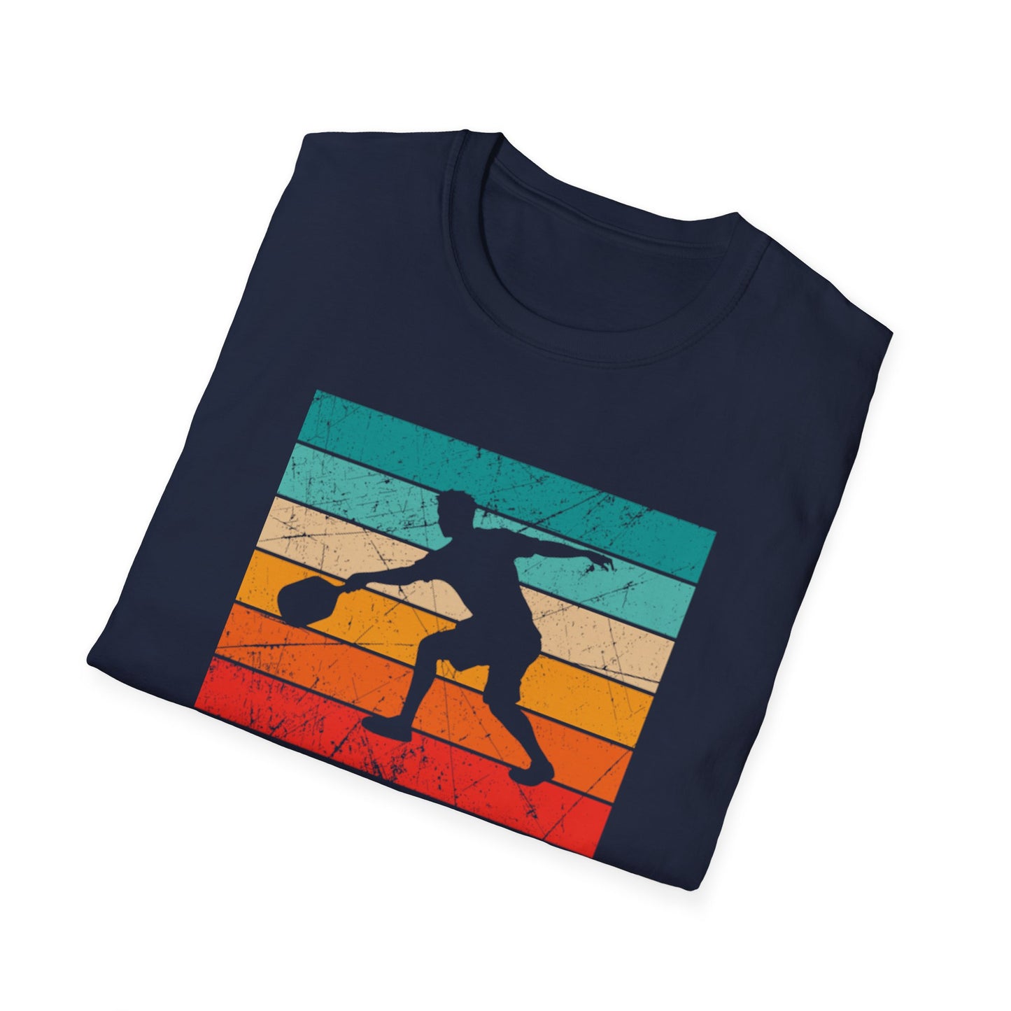 Men's Eye-Catching Pickleball T-shirt - Pickleball Guy Retro