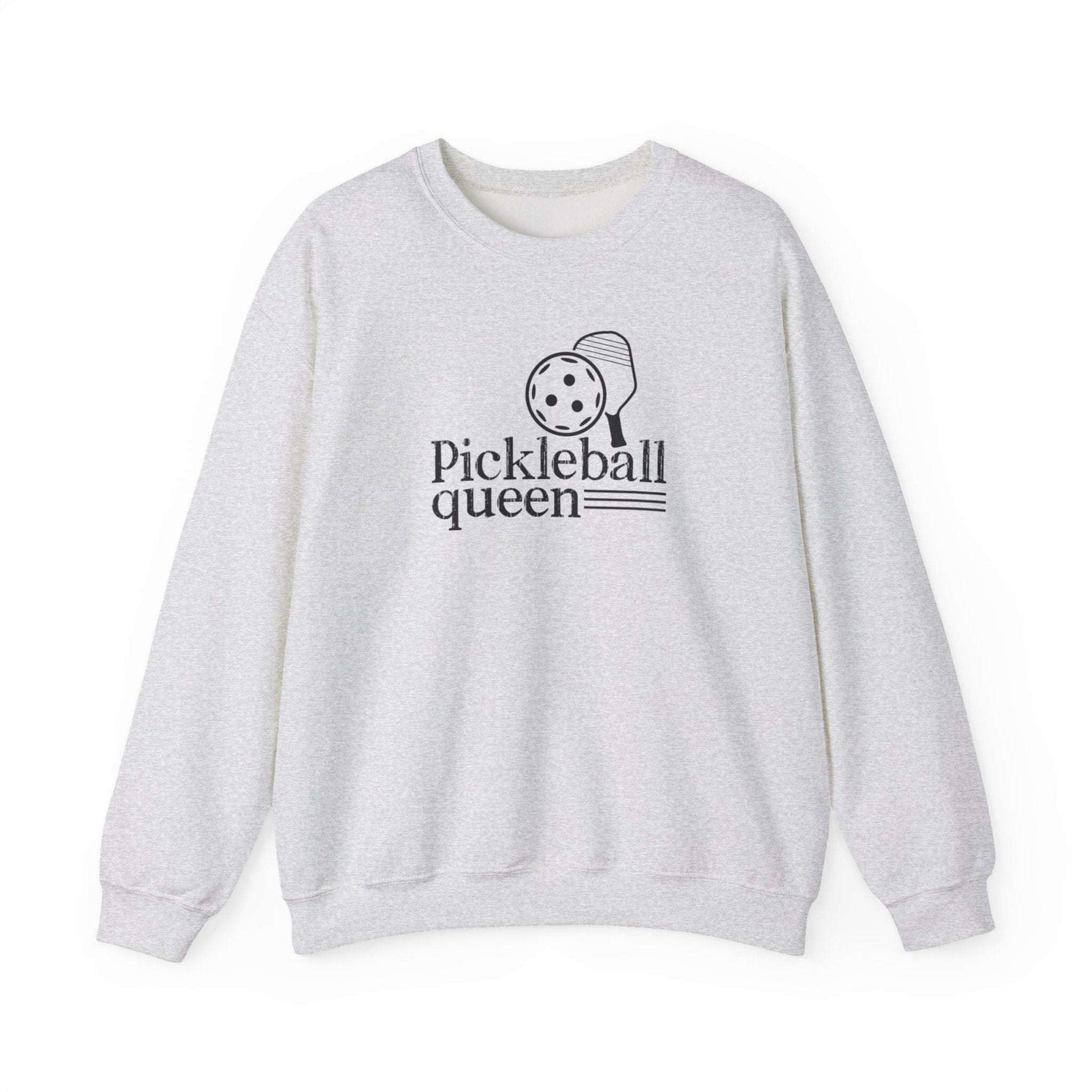 Women's Stylish Pickleball Sweatshirt - Pickleball Queen Gray