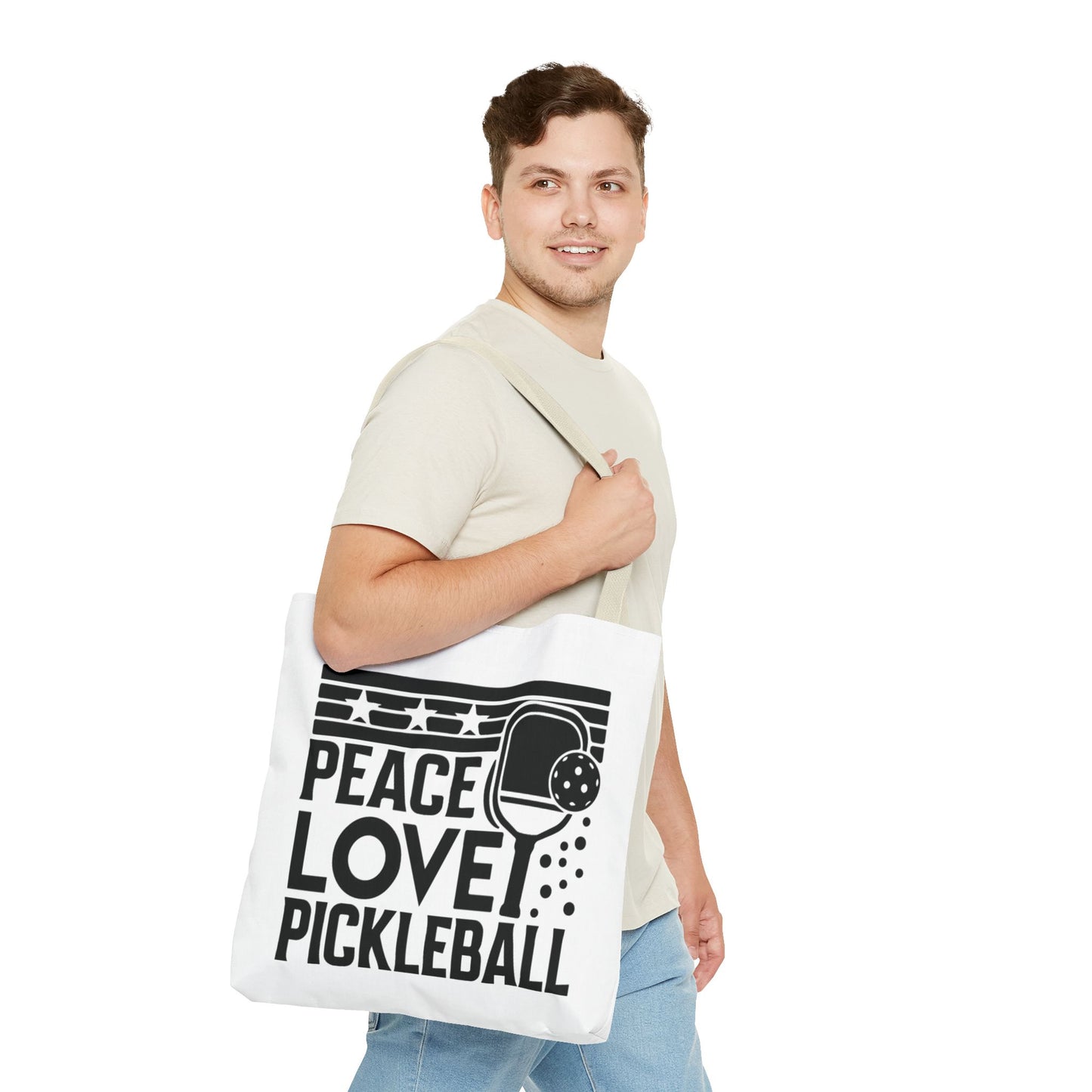 Pickleball Bold Tote Bag - Peace Love Pickleball