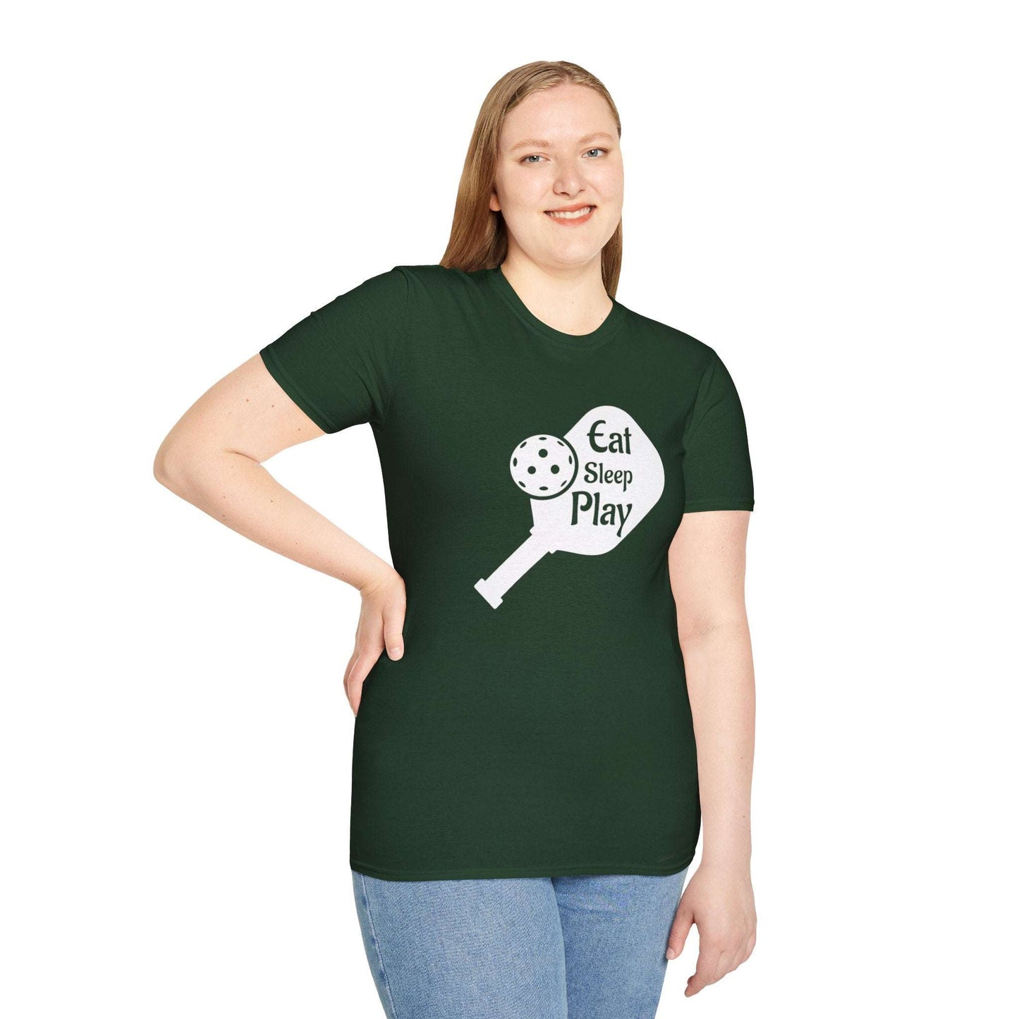 Women's Lightweight Pickleball T-shirt - Eat Sleep Play