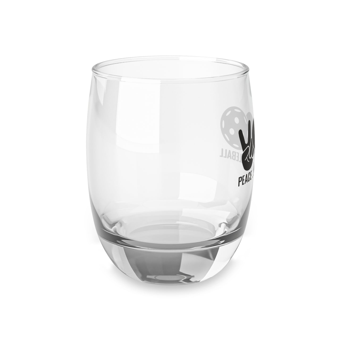 Pickleball Durable Whiskey Glass - Peace, Love, Pickleball