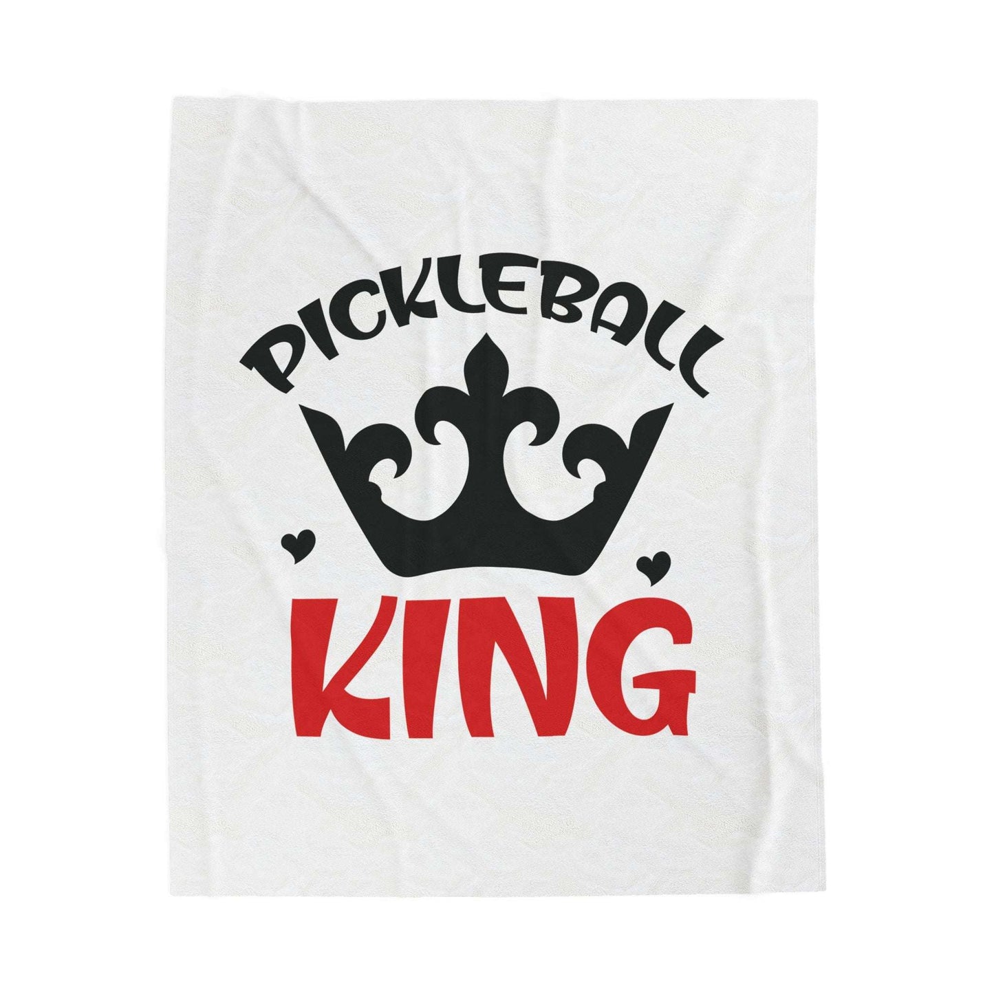 Pickleball Soft Blanket - Pickleball King White