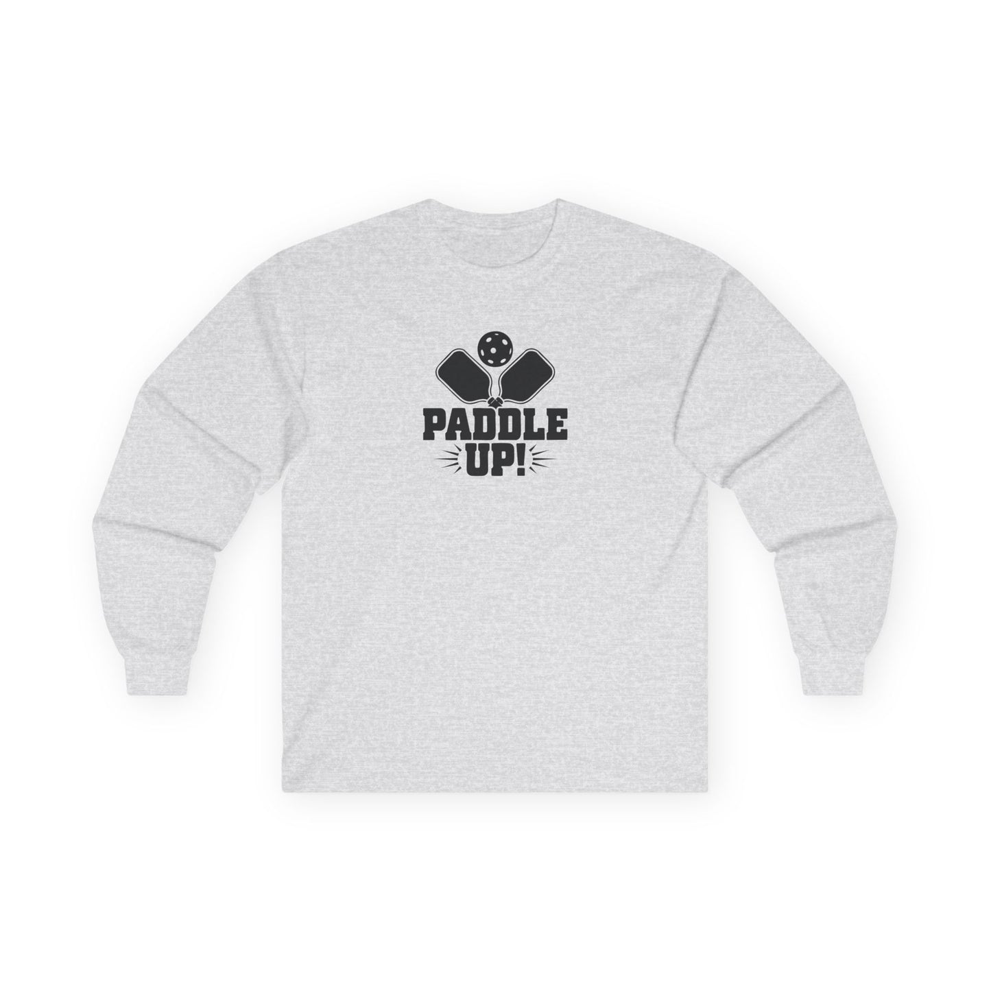 Men's Soft Pickleball Long Sleeves top - Paddle Up Gray