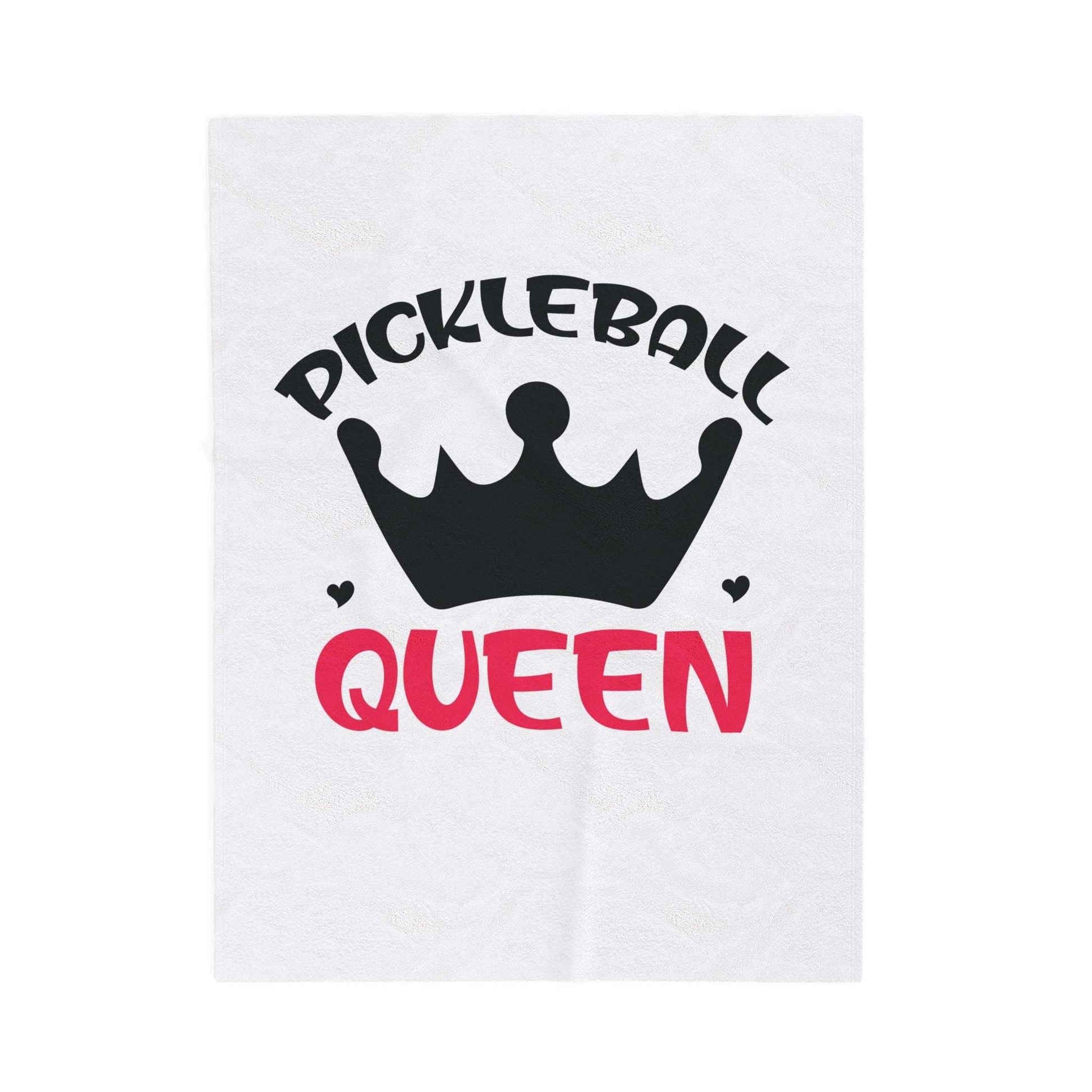 Pickleball Comfy Blanket - Pickleball Queen White