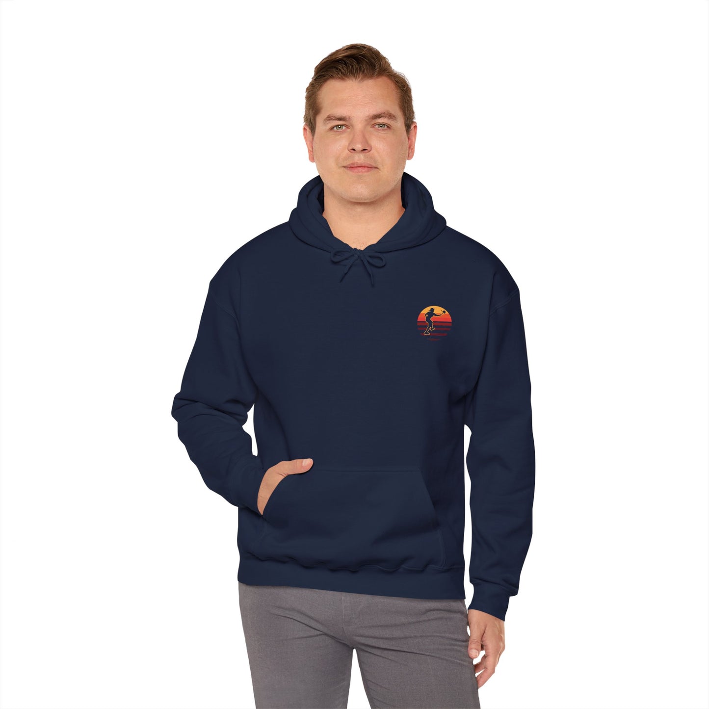 Men's Bold Pickleball Hoodie - There's No Crying in Pickleball