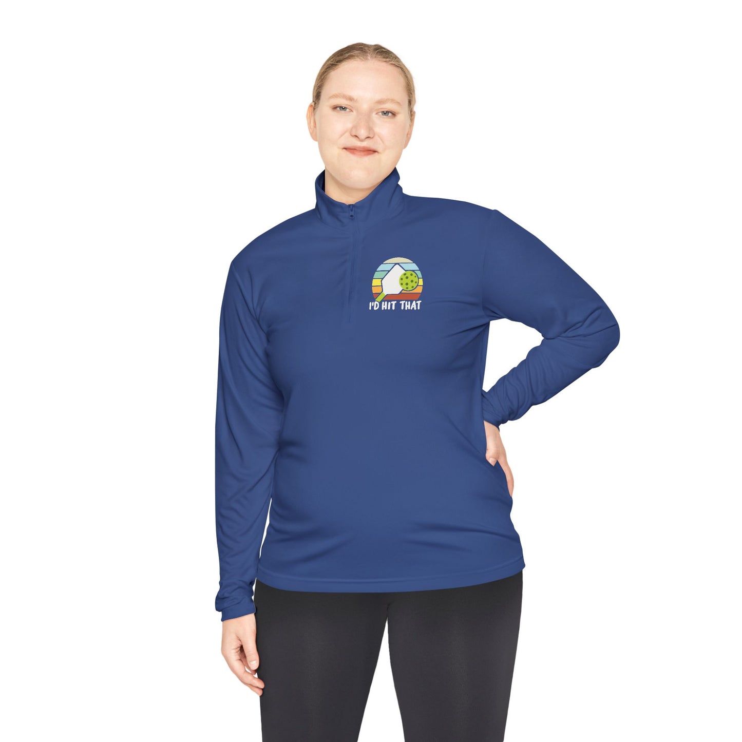 Women's Quirky Pickleball Pullover - I'd Hit That