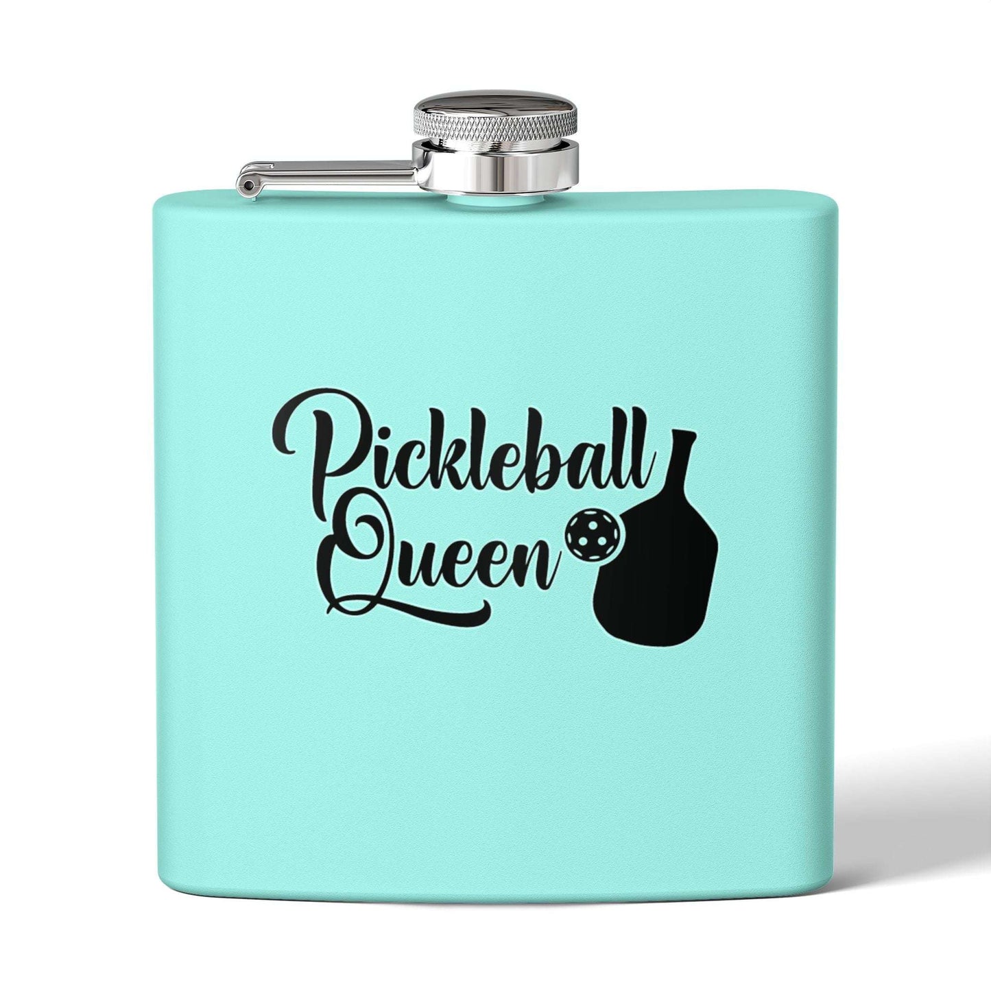 Pickleball Practical Flask - Pickleball Queen Teal