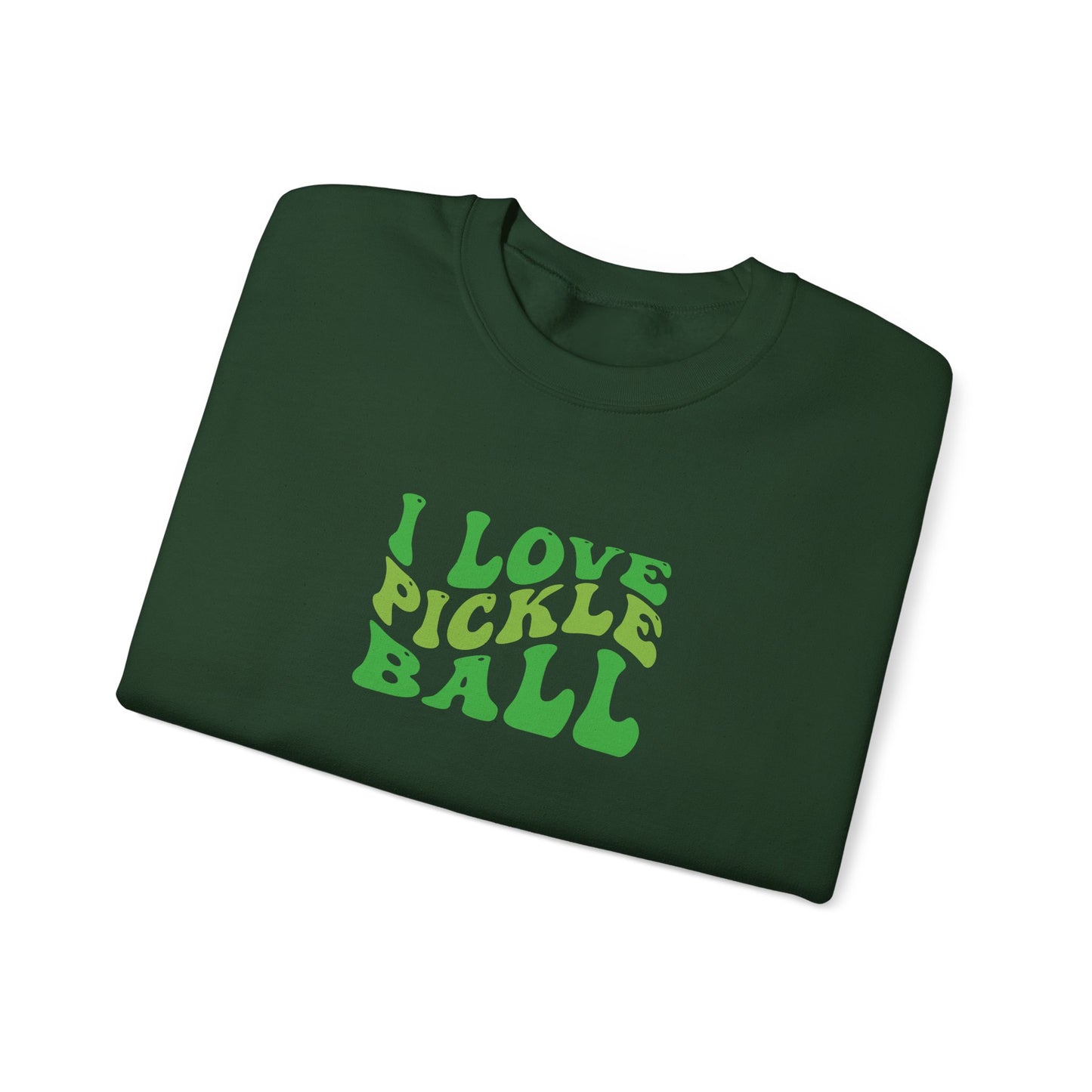 Men's Comfy Pickleball Sweatshirt - I Love Pickleball