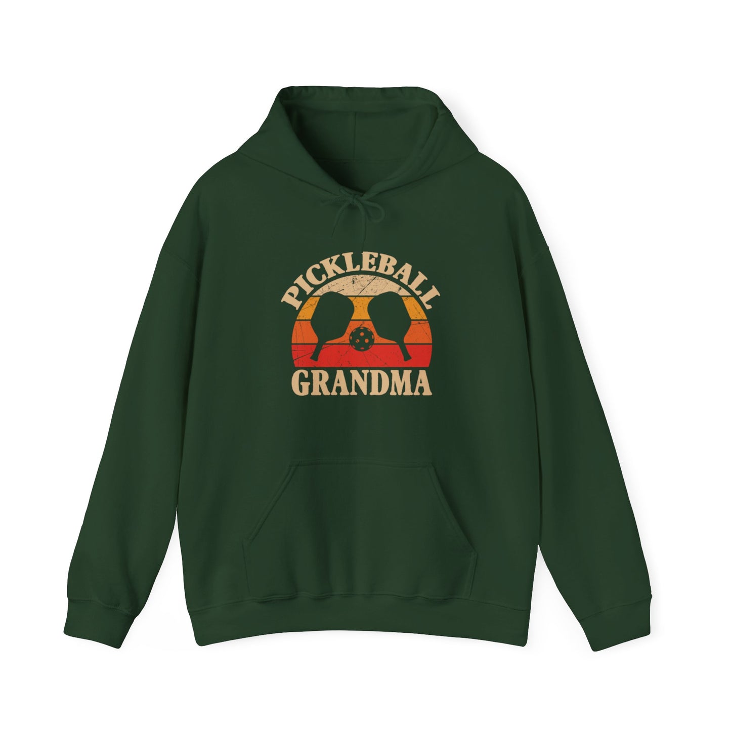 Women's Durable Pickleball Hoodie - Pickleball Grandma Green