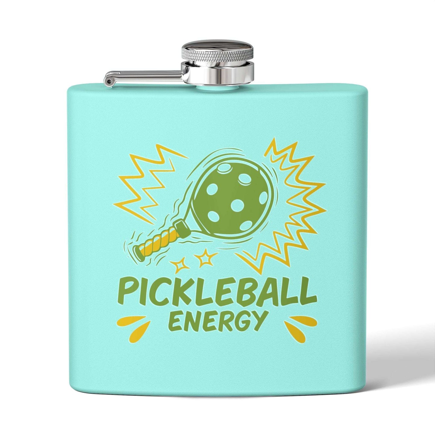 Pickleball Energetic Flask - Pickleball Energy Teal