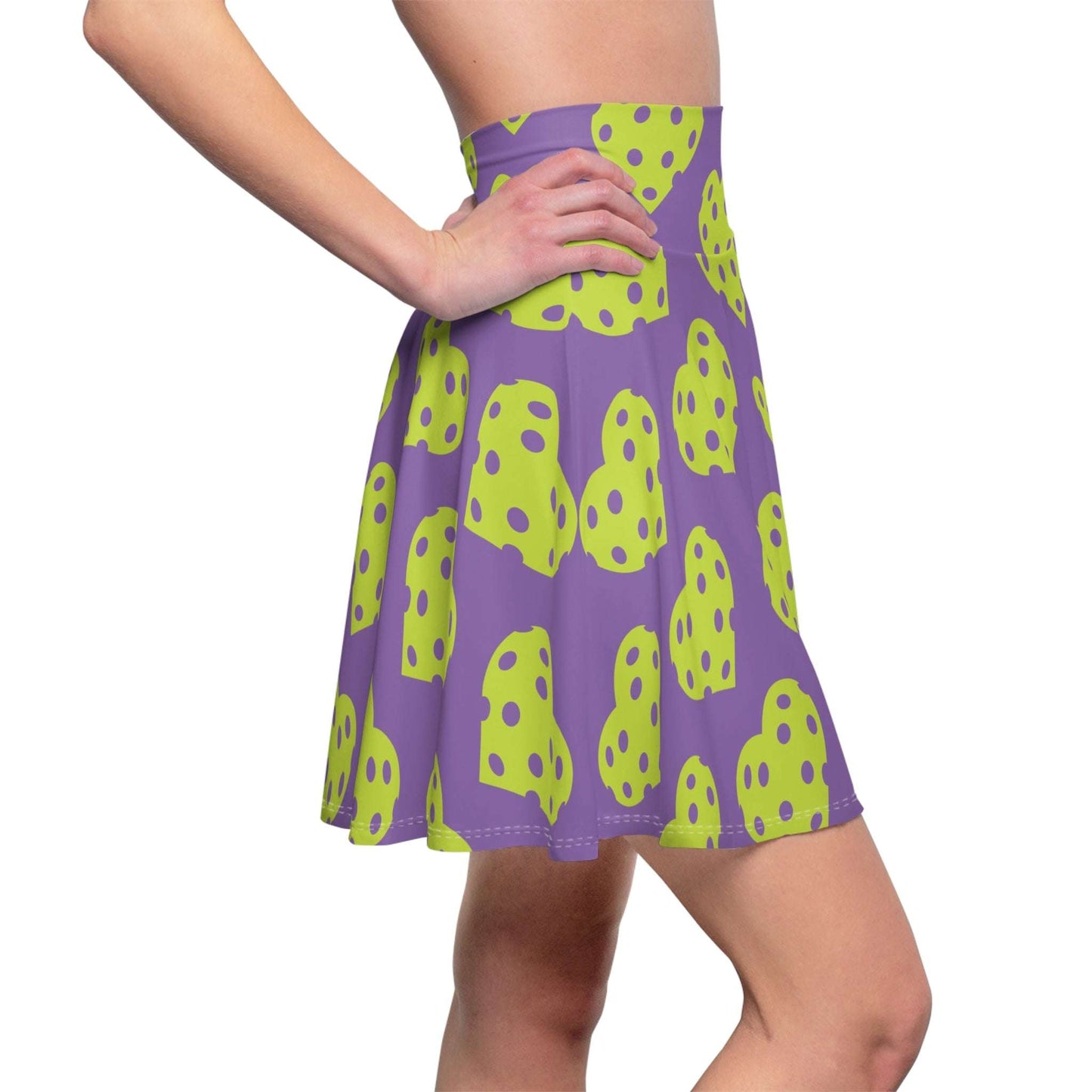 Women's Colorful Pickleball Skirt - Heart