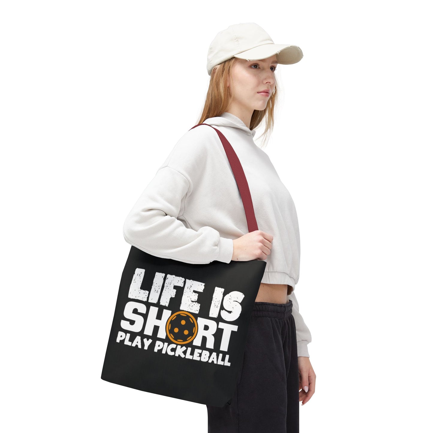Pickleball Quirky Tote Bag - Life Is Short Play Pickleball
