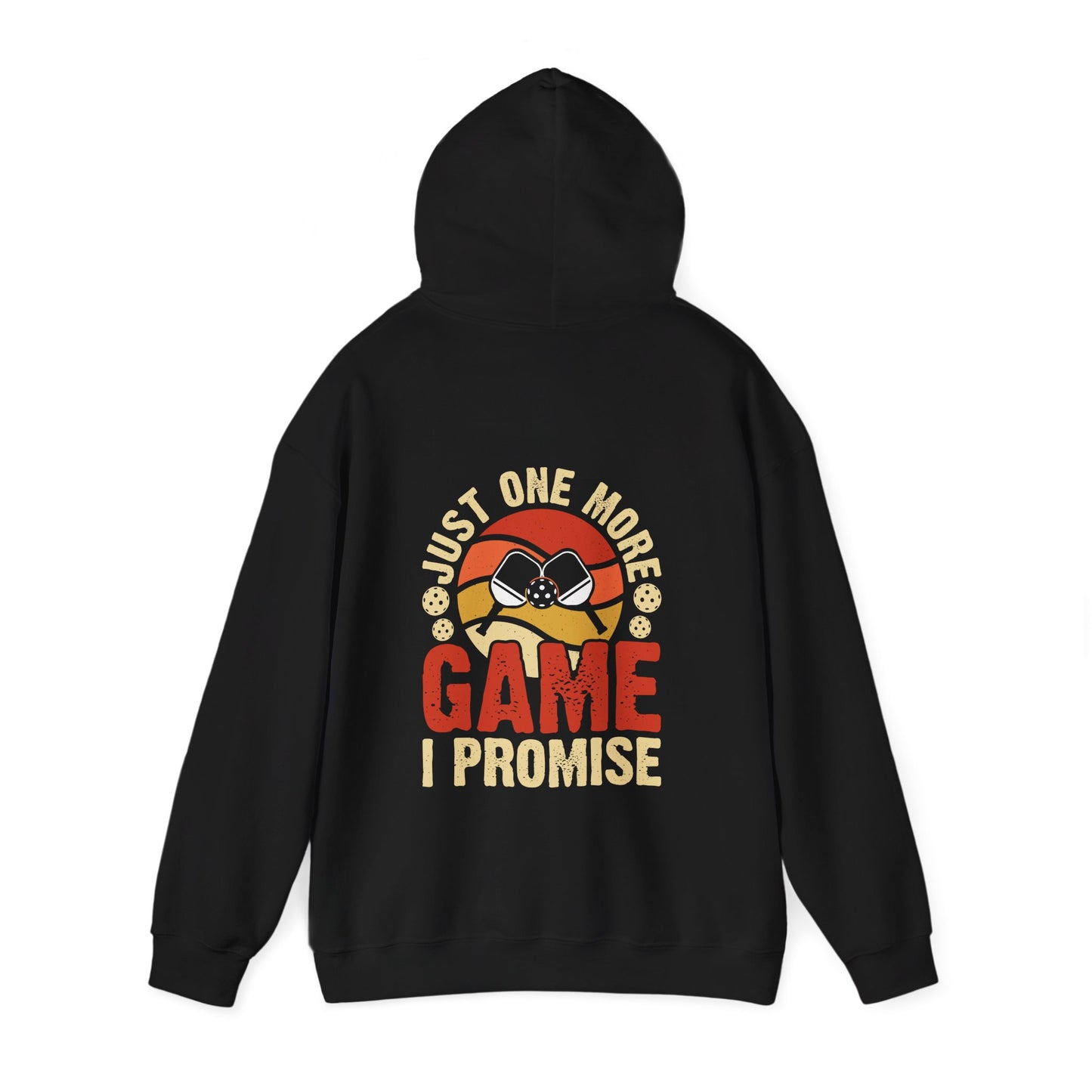 Men's Funny Pickleball Hoodie - Just One More Game I Promise
