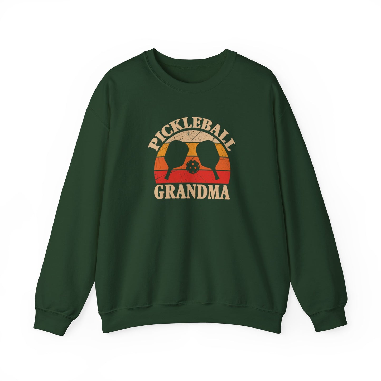 Women's Stylish Pickleball Sweatshirt - Pickleball Grandma Green