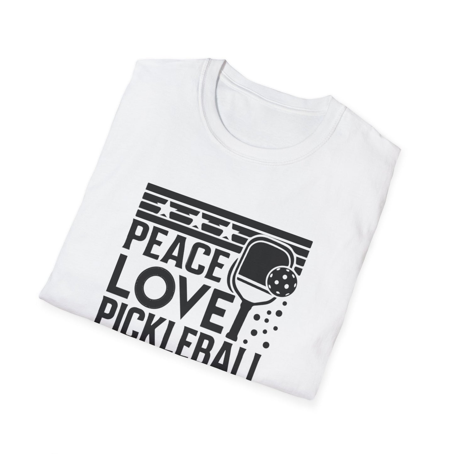 Women's Durable Pickleball T-shirt - Peace love pickleball