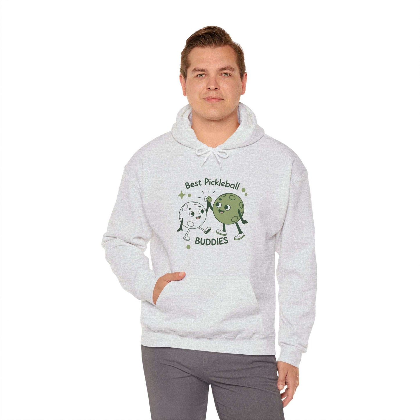 Men's Cute Pickleball Hoodie - Best Pickleball Buddies
