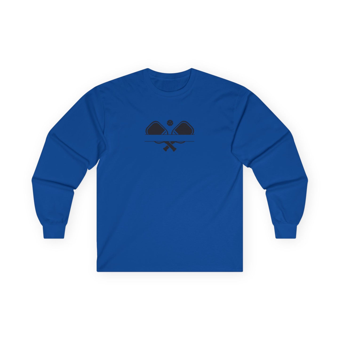 Men's Soft Pickleball Long Sleeves top - Double Paddles Royal