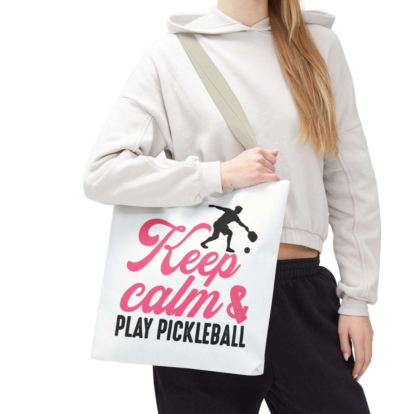 Pickleball Stylish Tote Bag - Keep Calm & Play Pickleball
