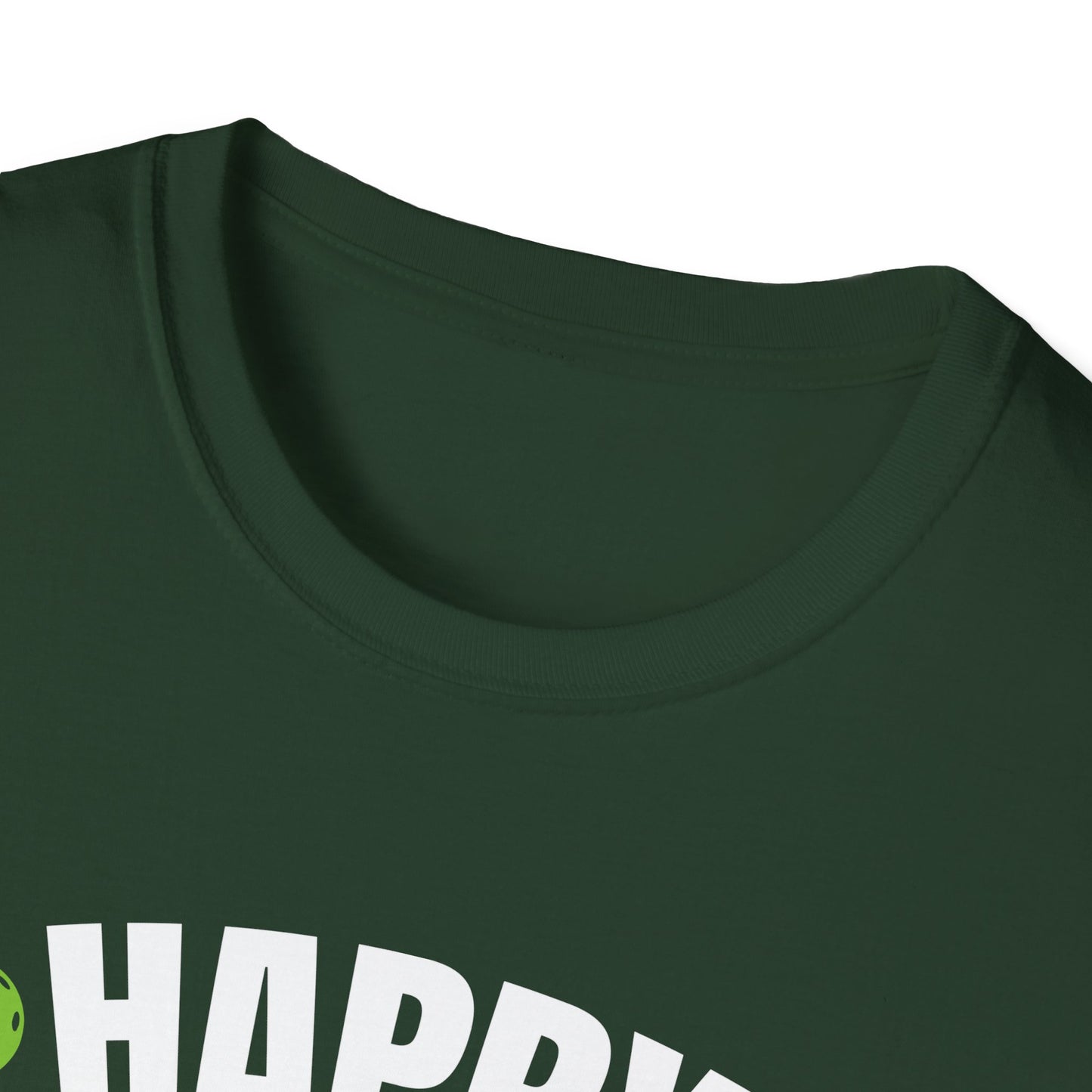Women's Soft Pickleball T-shirt - Happy People Play Pickleball