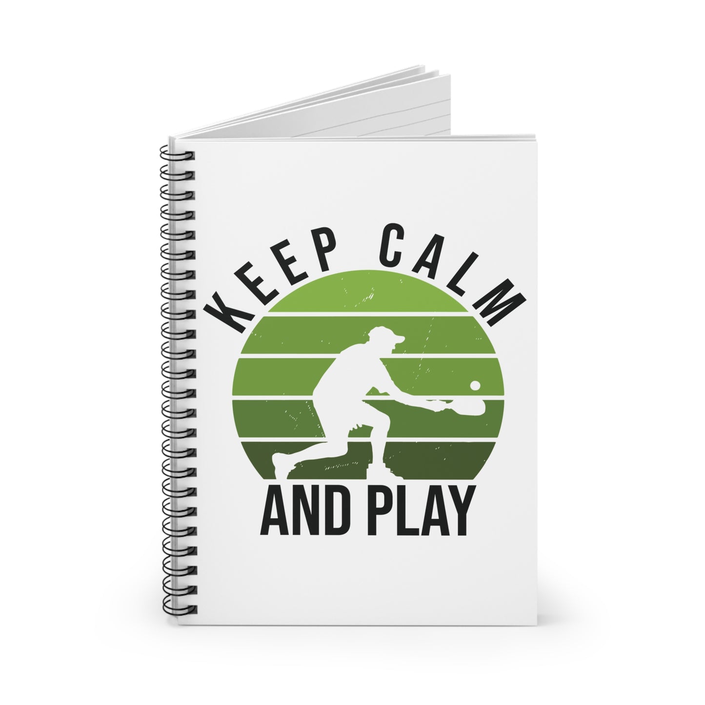 Pickleball Funny Notebook - Keep Calm and Play