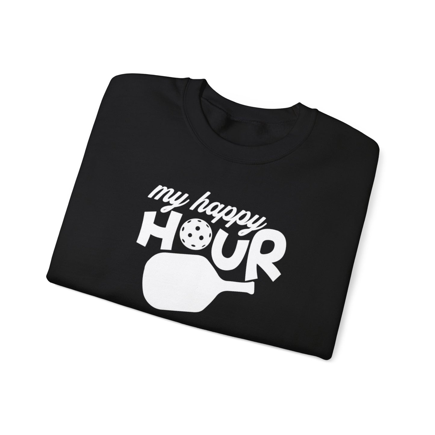 Men's Soft Pickleball Sweatshirt - My Happy Hour