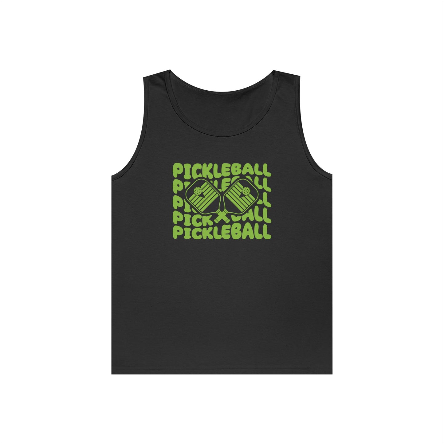 Women's Vibrant Pickleball Tank Top - Pickleball Echo Black