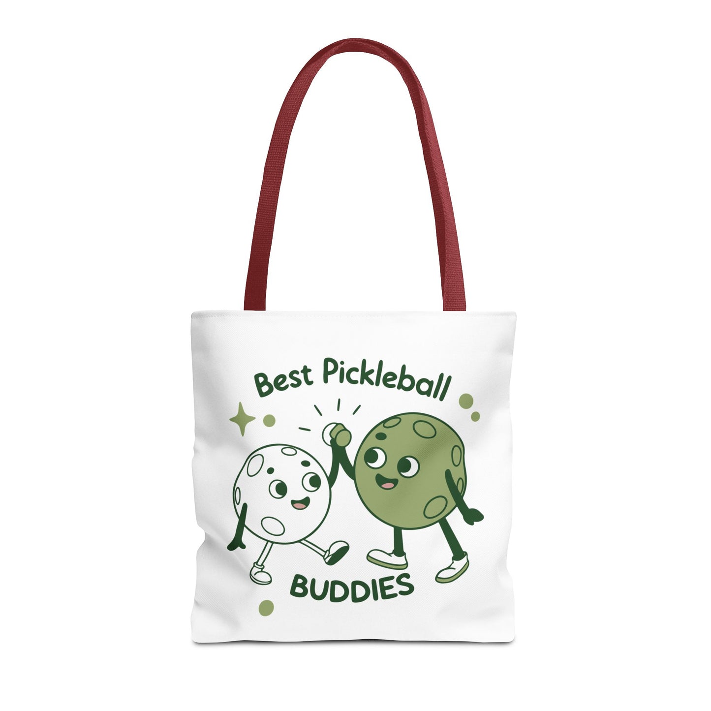 Pickleball Cute Tote Bag - Best Pickleball Buddies Red