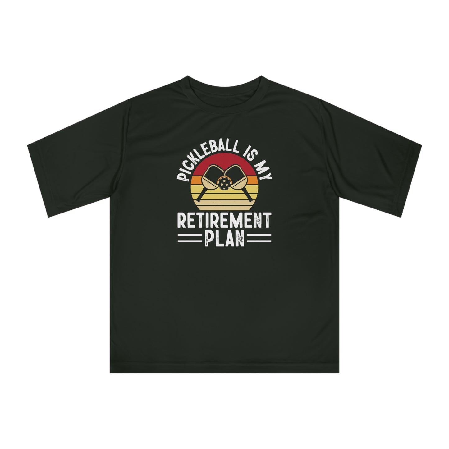 Men's Pickleball T-shirt - Pickleball Is My Retirement Plan Black
