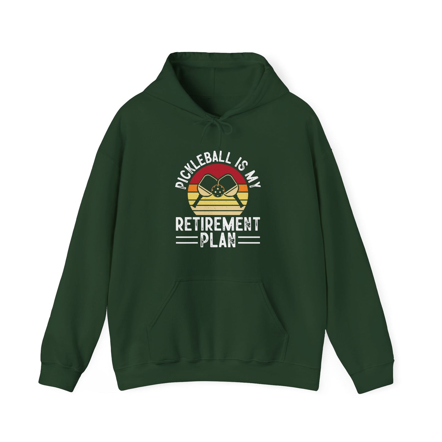 Women's Durable Pickleball Hoodie - Pickleball Is My Retirement Plan Green
