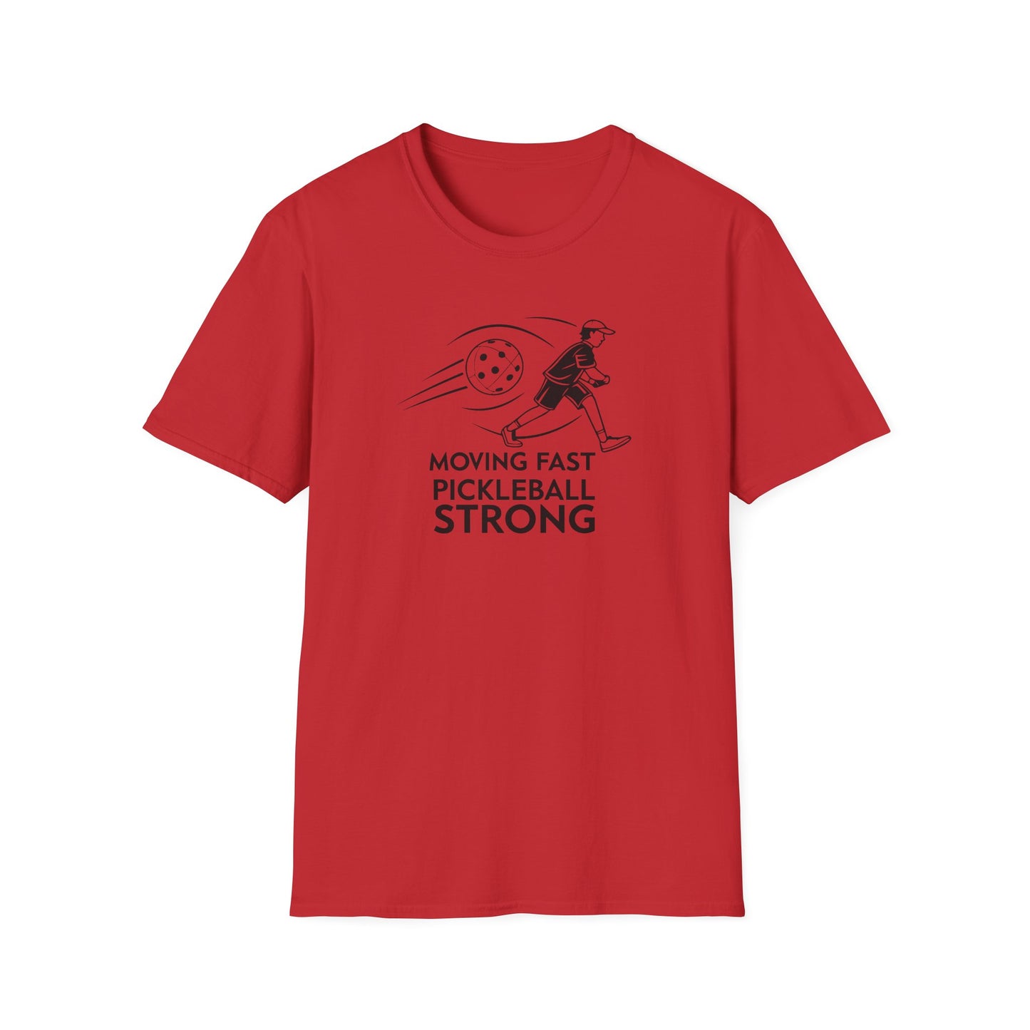 Men's Lightweight Pickleball T-shirt - Moving Fast Pickleball Strong