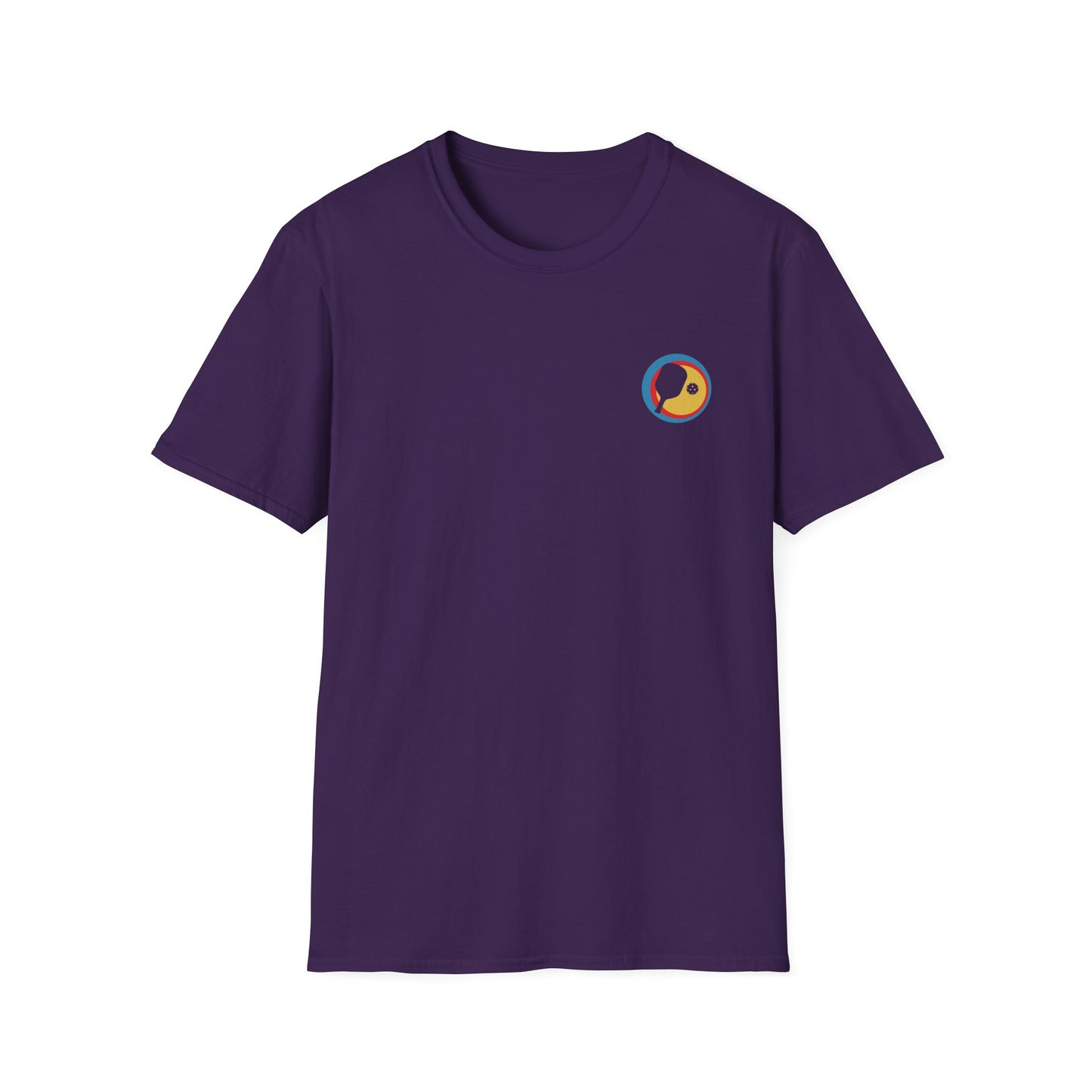 Men's Funny Pickleball T-shirt - Never Underestimate an Old Man Purple
