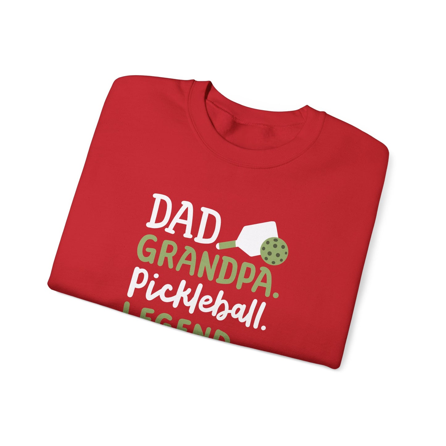 Men's Soft Pickleball Sweatshirt - Dad Grandpa Pickleball Legend