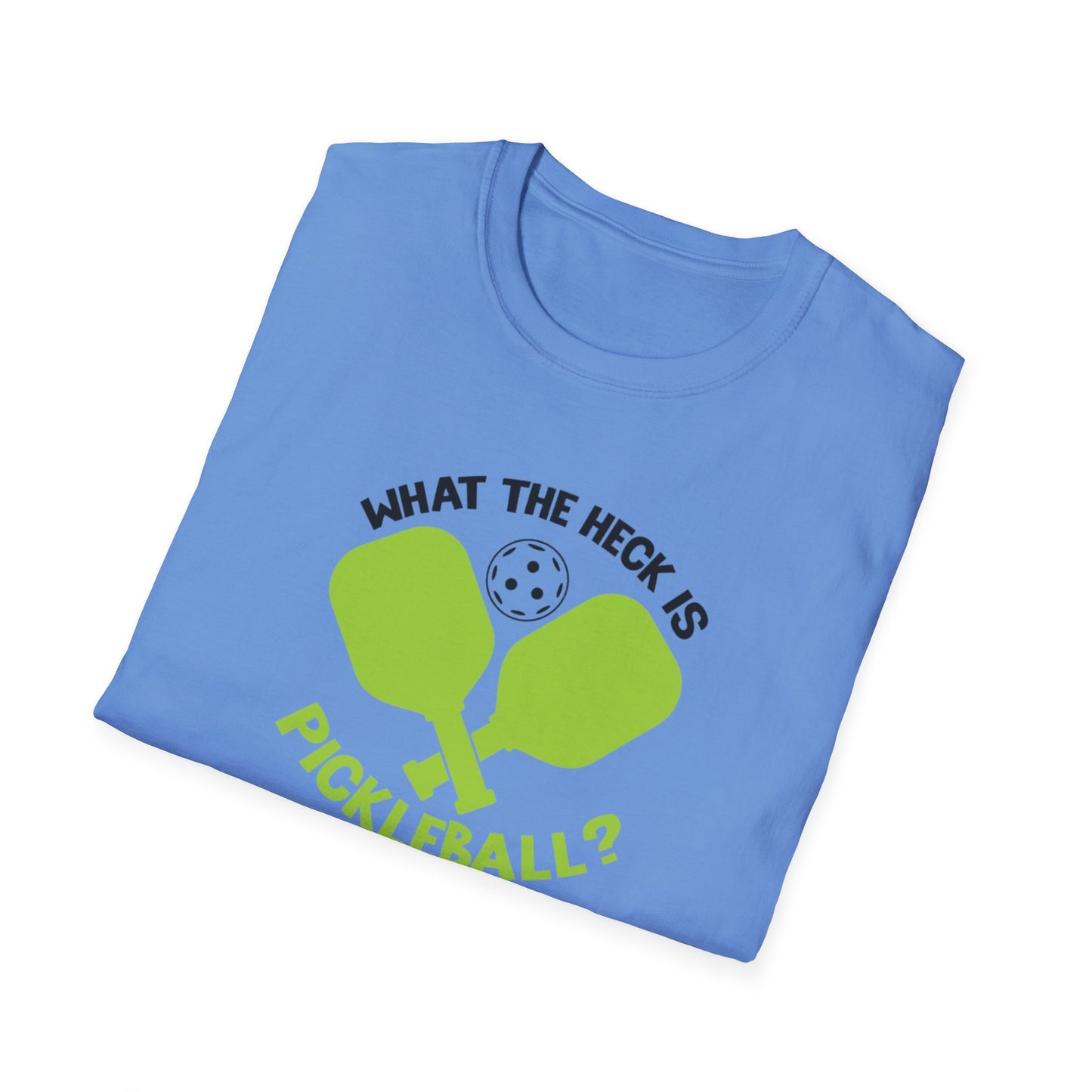 Men's Funny Pickleball T-shirt - What the Heck Is Pickleball?