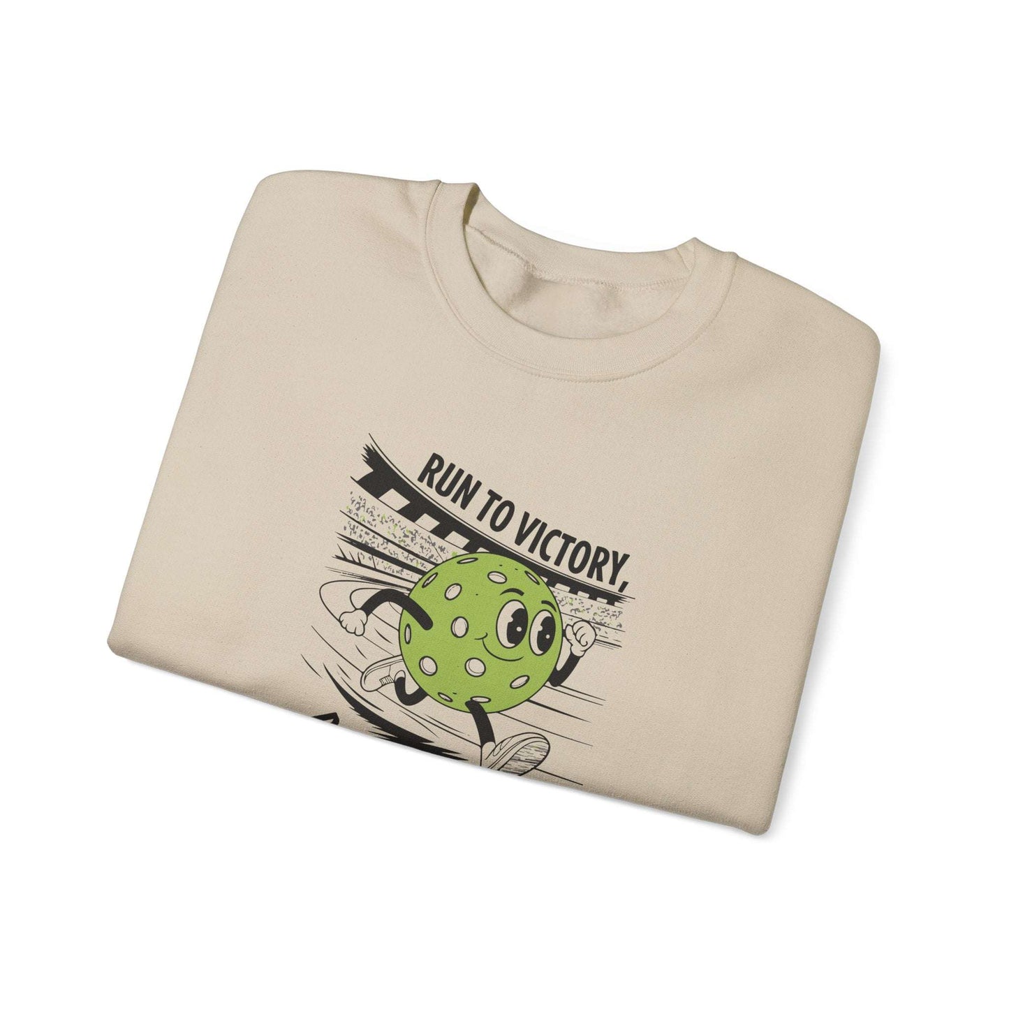Men's Soft Pickleball Sweatshirt - Run to Victory Pickleball Style