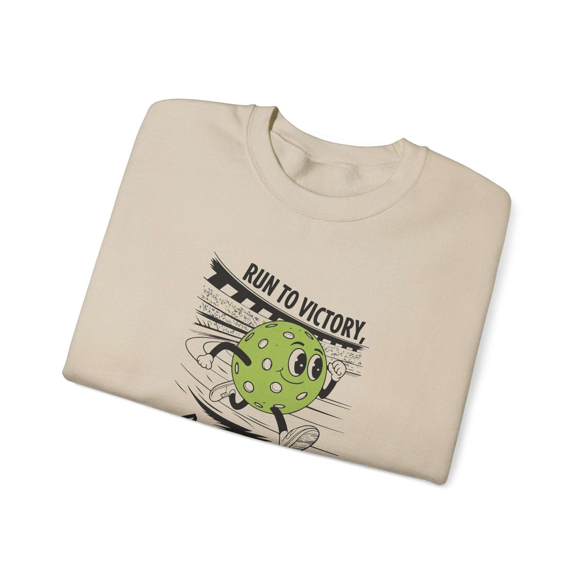 Men's Soft Pickleball Sweatshirt - Run to Victory Pickleball Style