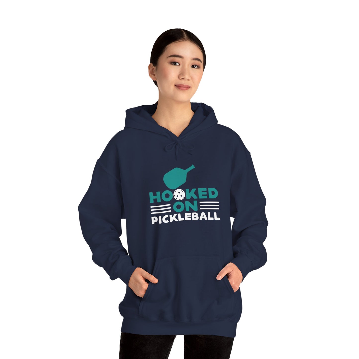 Women's Funny Pickleball Hoodie - Hooked on Pickleball