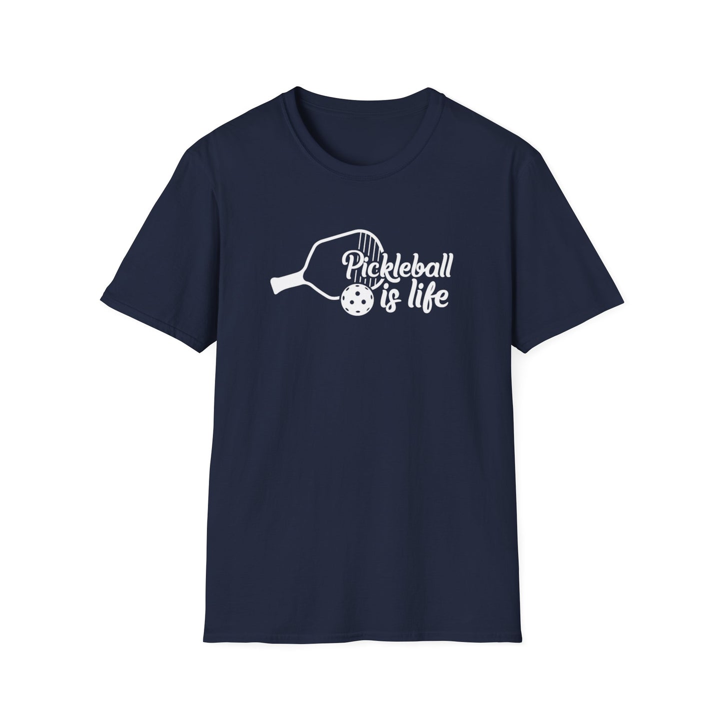 Women's Lightweight Pickleball T-shirt - Pickleball Is Life Navy