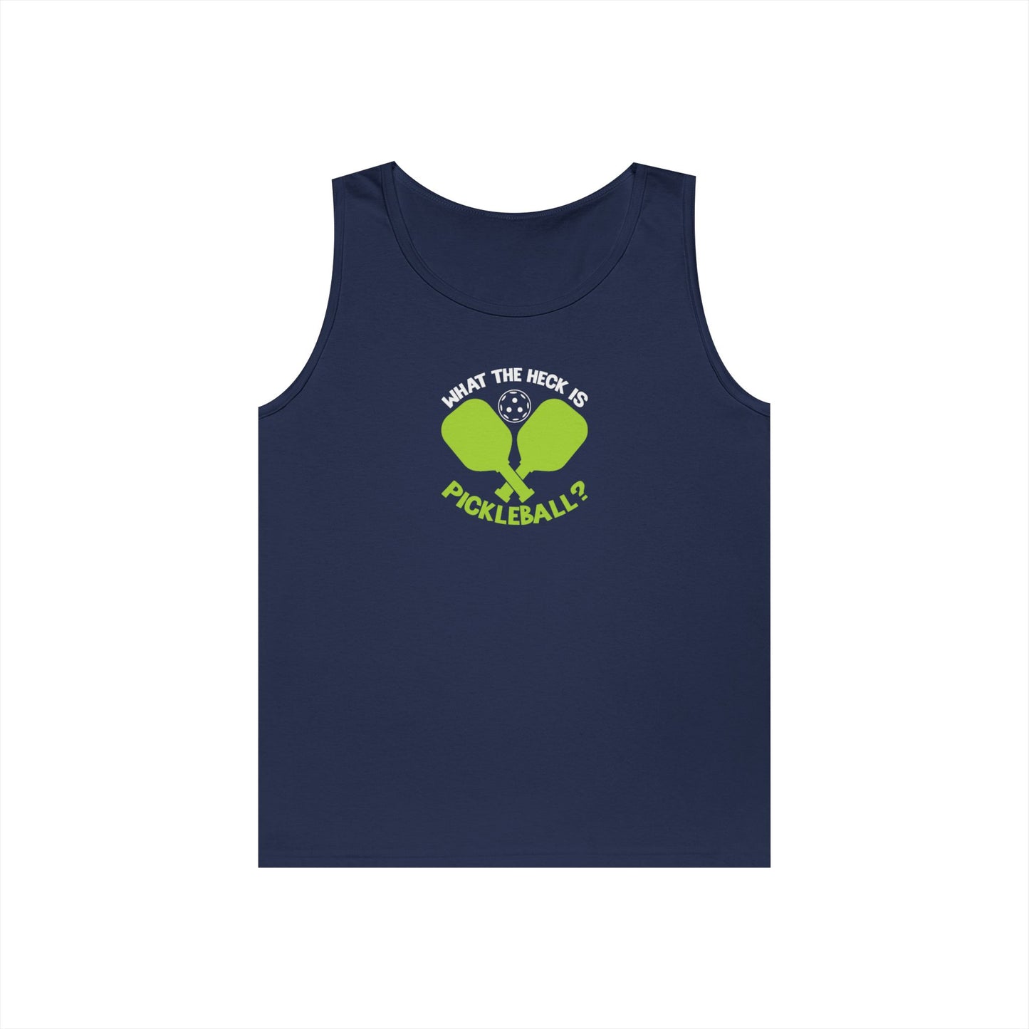Women's Funny Pickleball Tank Top - What the Heck Is Pickleball? Navy