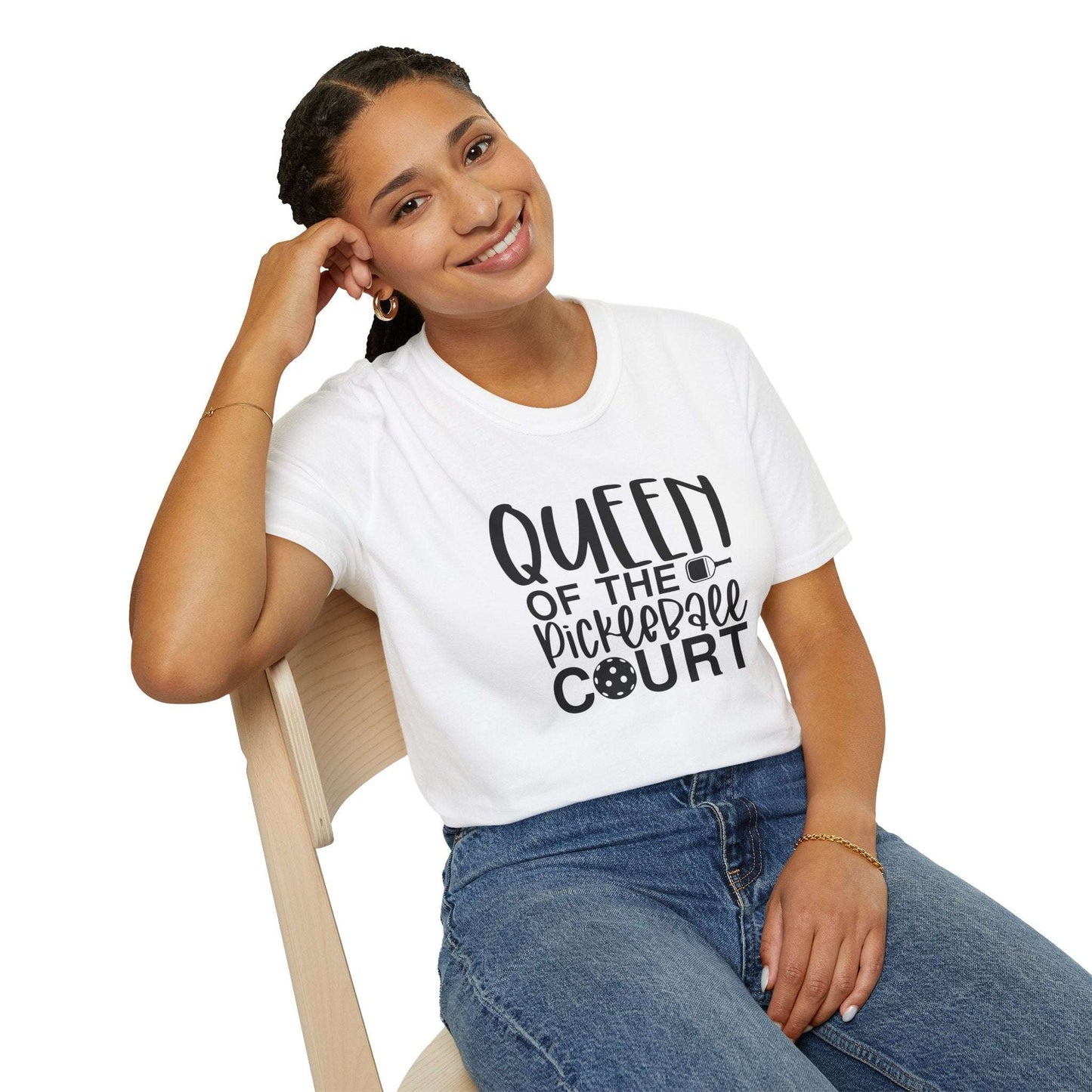 Women's Lightweight Pickleball T-shirt - Queen of the Pickleball Court