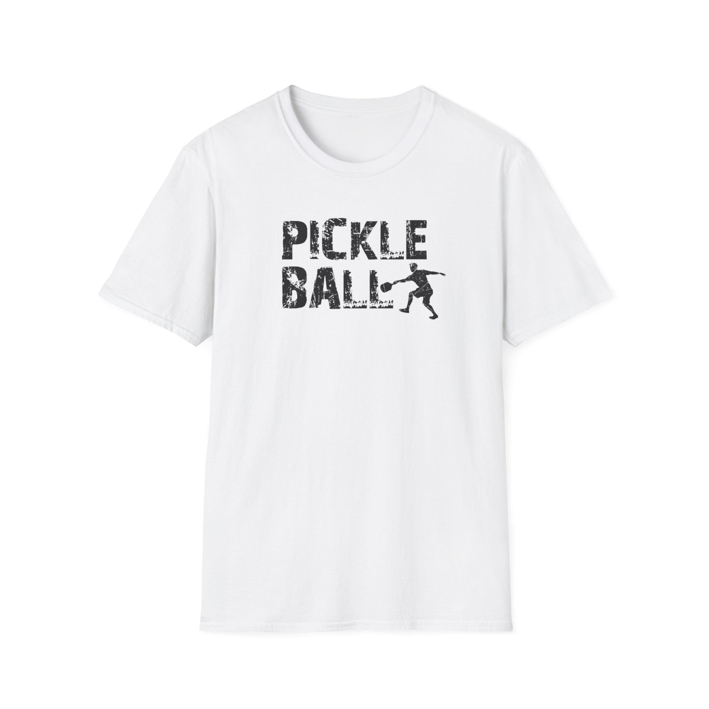 Men's Comfy Pickleball T-shirt - Pickleball Player White