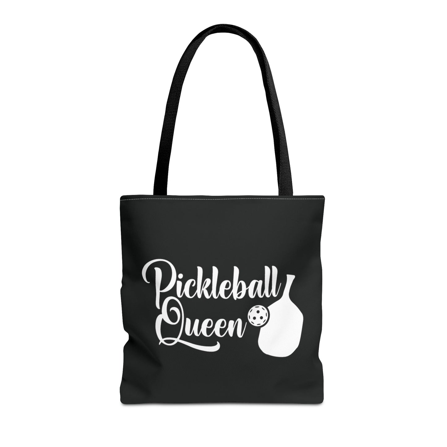 Funny Pickleball Tote Bag - Pickleball Queen Black