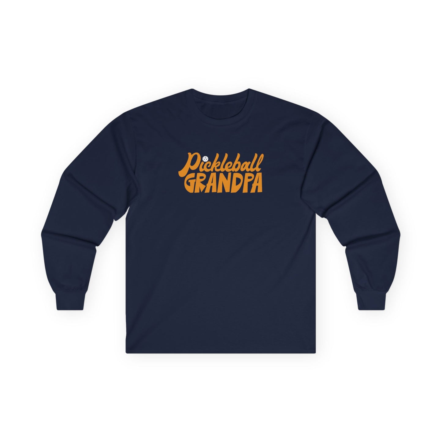 Men's Comfy Pickleball Long Sleeves top - Pickleball Grandpa Navy