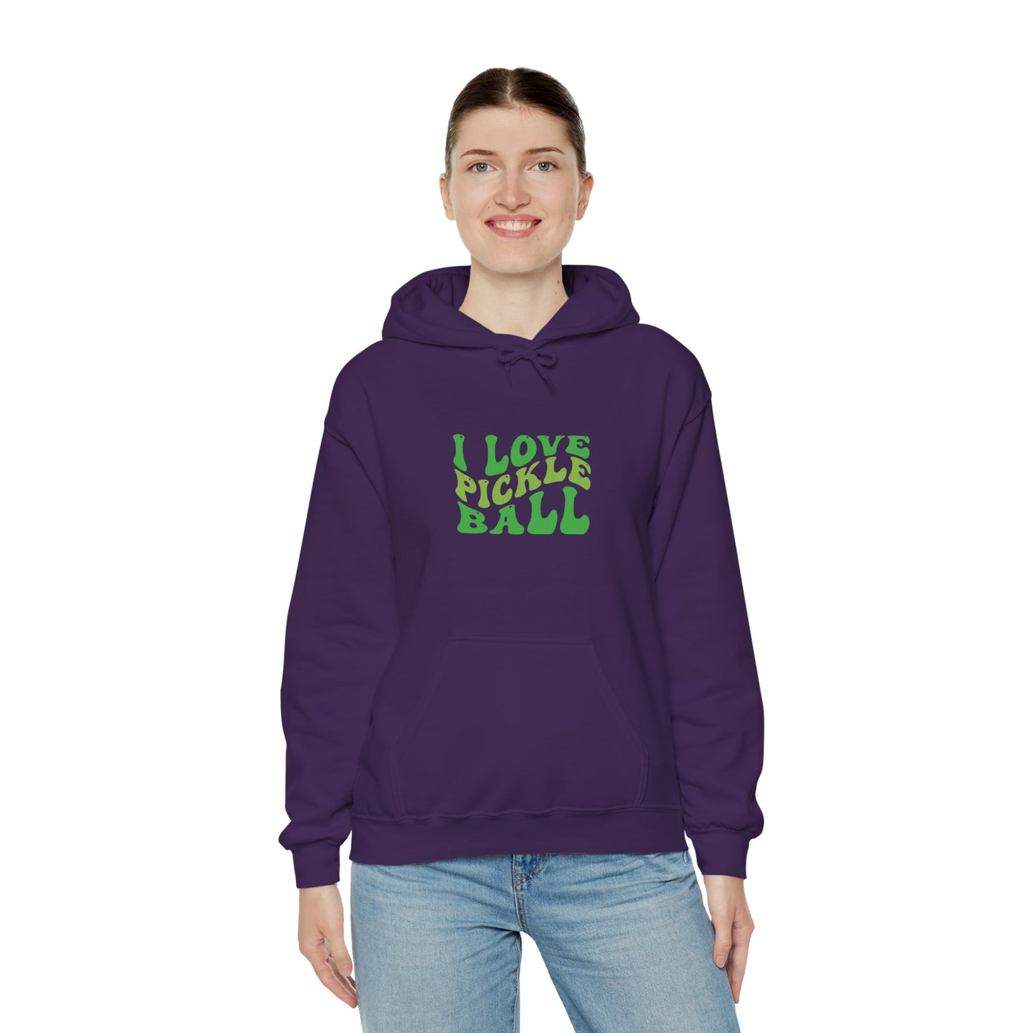 Women's Soft Pickleball Hoodie - I Love Pickleball