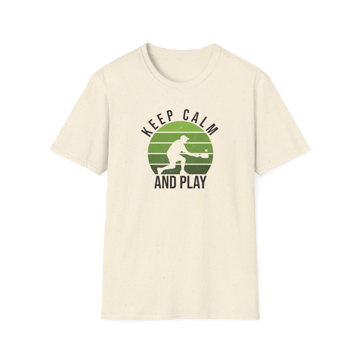 Men's Stylish Pickleball T-shirt - Keep Calm and Play