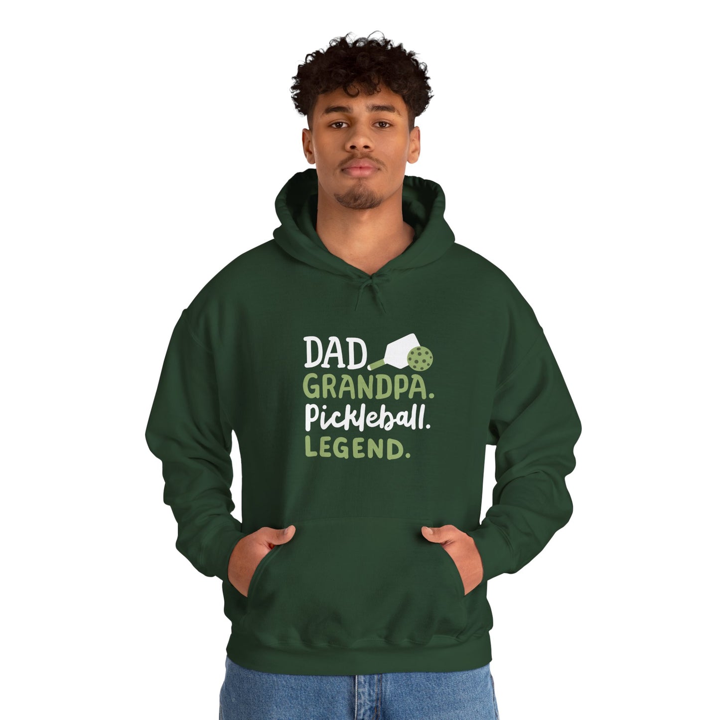 Men's Comfy Pickleball Hoodie - Dad Grandpa Pickleball Legend