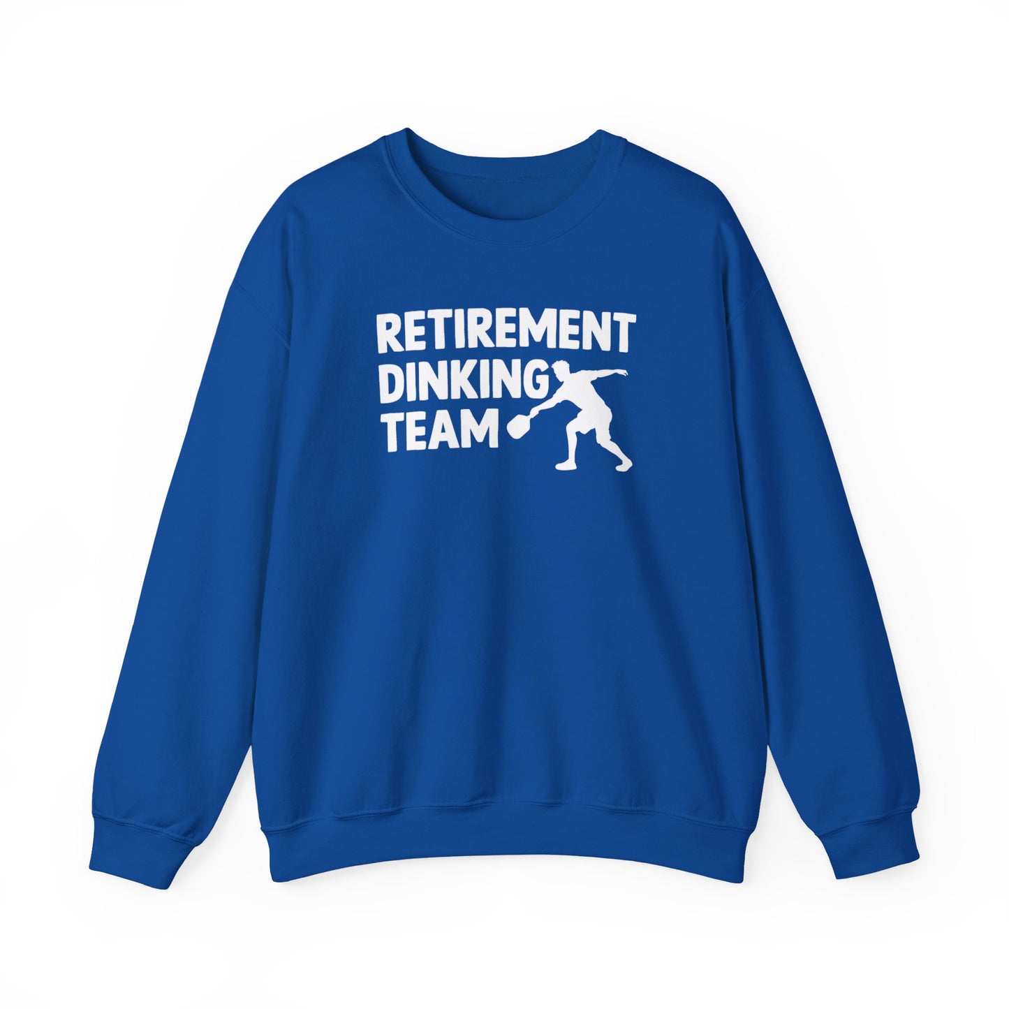 Men's Funny Pickleball Sweatshirt - Retirement Dinking Team Royal